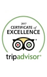 TripAdvisor Certificate of Excellence 2017