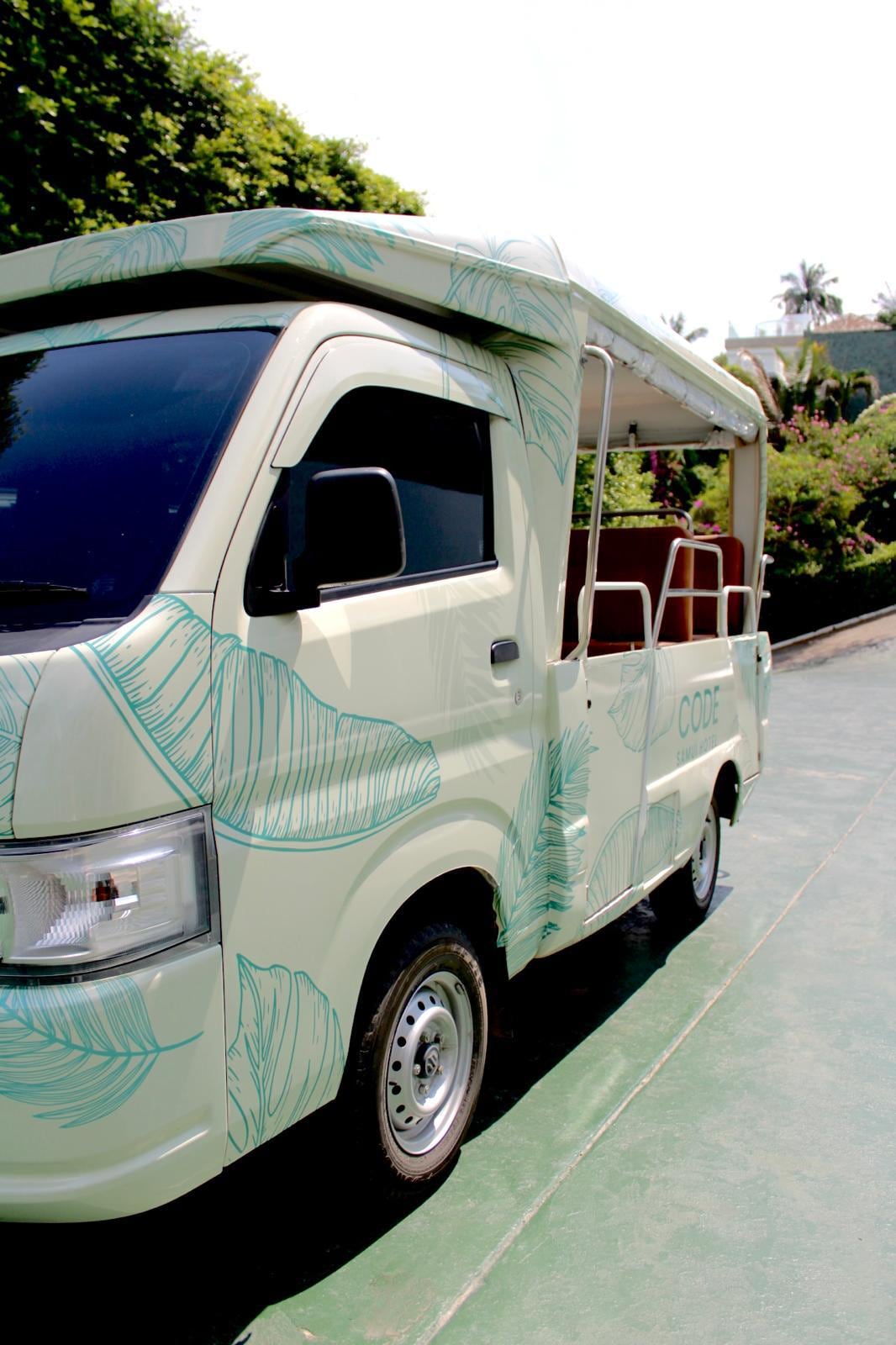 The CODE Tuk Tuk on the hotel drive