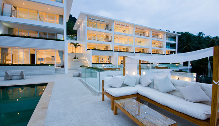 Pool Area at Night